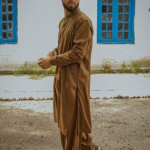 Brown Shalwar Qameez